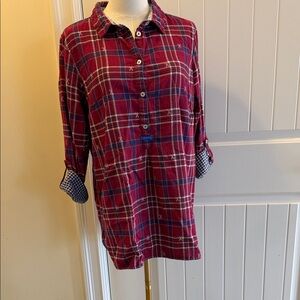 Hatley Red and Blue Plaid Button Down Shirt